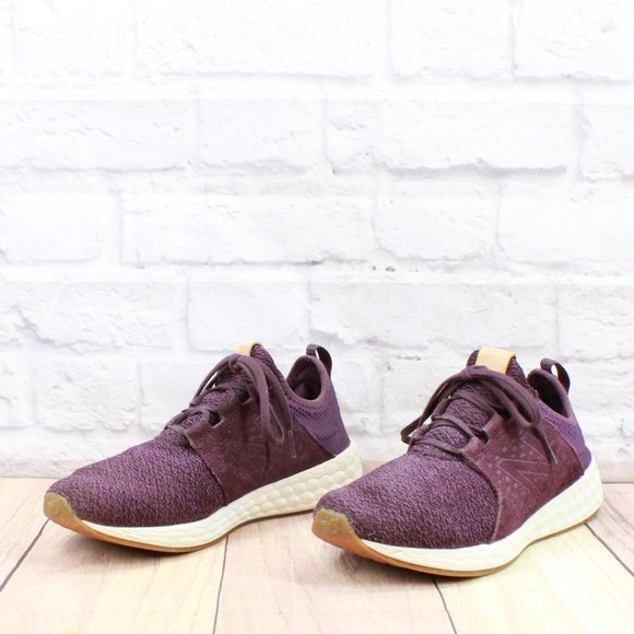 New Balance Wcruzom Purple Fabric Lace-up Running Shoes Size 10 B - Picture 2 of 9